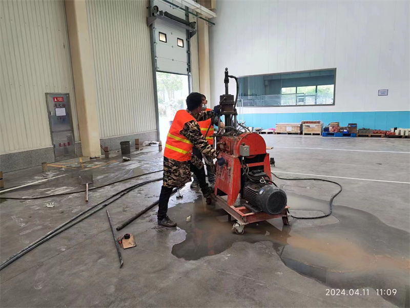 榆中厂房地面下沉塌陷注浆加固施工